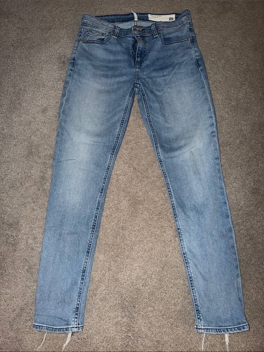 rag & bone Light Blue Skinny Jeans